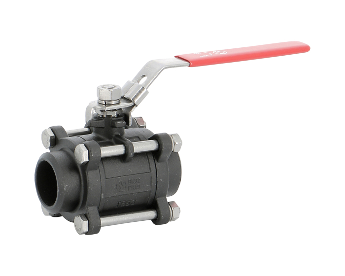 Carbon steel ball valve 797 3-piece body BW 1/2''